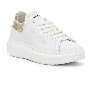 Valentino Fresia Python White Platform Sneakers